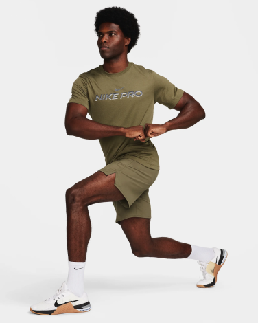 Футболка M Nk Df Tee Db Nike Pro Fj2393-222 Nike L Хаки