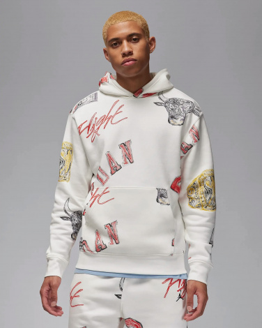 Худі Nike JORDAN BROOKLYN FLEECE PULLOVER HOODIE біле FN4545-133