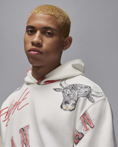 Худі Nike JORDAN BROOKLYN FLEECE PULLOVER HOODIE біле FN4545-133