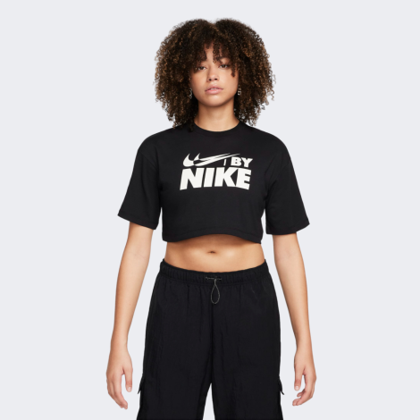 Футболка W Nsw Crop Tee Gls Fz4635-010 Nike S Черный