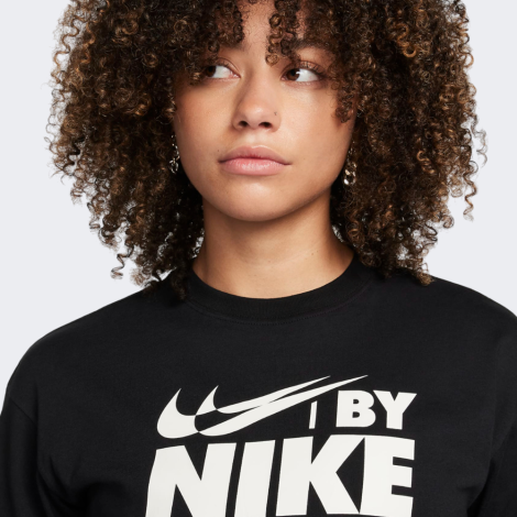 Футболка W Nsw Crop Tee Gls Fz4635-010 Nike S Черный