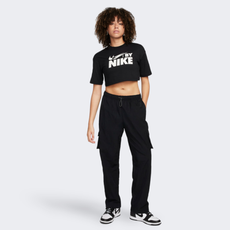 Футболка W Nsw Crop Tee Gls Fz4635-010 Nike S Черный