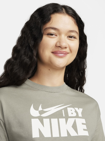Футболка W Nsw Crop Tee Gls Fz4635-053 Nike M Темно-Серый