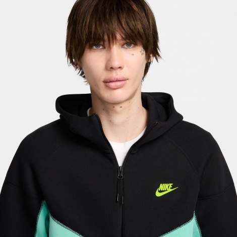 Худі Nike Tech Fleece (Чорно-Салатове)