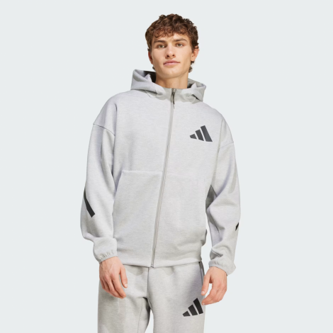 Худи M ZNE Fz Jf2450 Adidas L Серый
