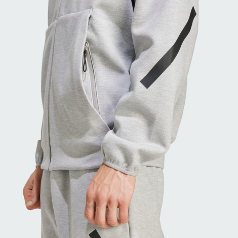 Худи M ZNE Fz Jf2450 Adidas L Серый