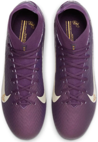 Бутсы Nike MERCURIAL ZOOM SUPERFLY 10 ACADEMY KYLIAN MBAPPÉ FG/MG темно-фиолетовые HJ7309-500