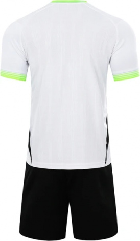 Комплект футбольної форми Kelme IBIZA біло-салатово-чорний 8351ZB1082.9100