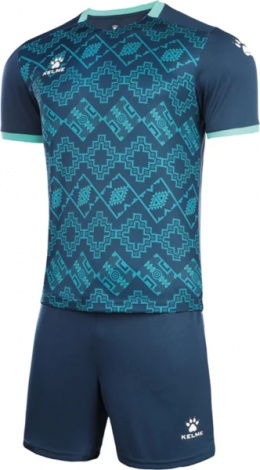 Комплект футбольної форми Kelme ARGO темно-синьо-бірюзовий 8151ZB1006.4021