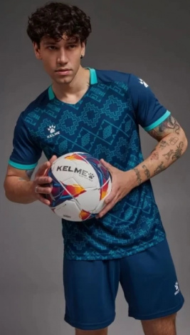 Комплект футбольної форми Kelme ARGO темно-синьо-бірюзовий 8151ZB1006.4021