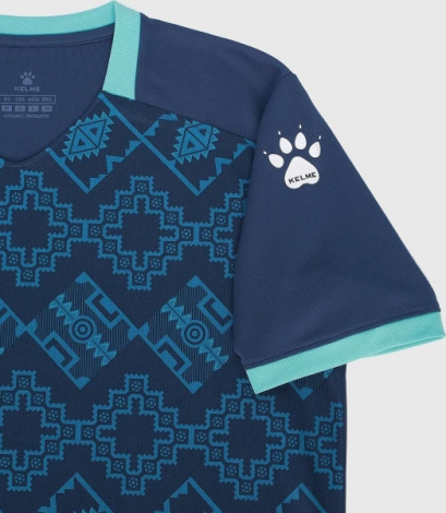 Комплект футбольної форми Kelme ARGO темно-синьо-бірюзовий 8151ZB1006.4021