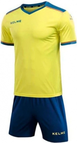 Комплект футбольної форми дитячий Kelme SEGOVIA жовто-синій 8351ZB3158.9918