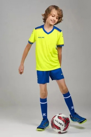 Комплект футбольної форми дитячий Kelme SEGOVIA жовто-синій 8351ZB3158.9918