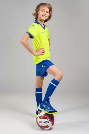 Комплект футбольної форми дитячий Kelme SEGOVIA жовто-синій 8351ZB3158.9918