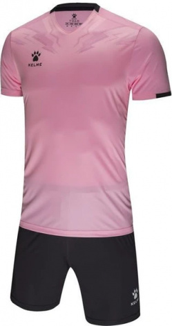 Комплект футбольной формы Kelme FLASH розово-серый 3891049.9681