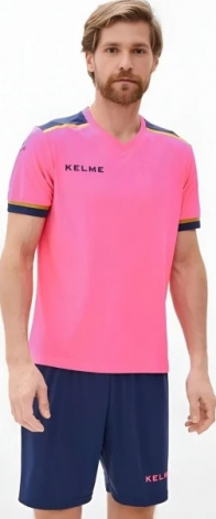 Комплект футбольної форми Kelme SEGOVIA рожево-темно-синій 8351ZB1158.9914