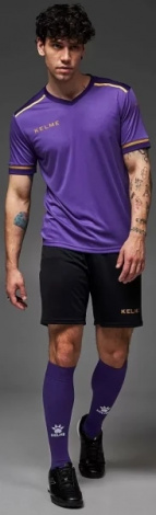 Комплект футбольной формы Kelme SEGOVIA фиолетово-черный 8351ZB1158.9510