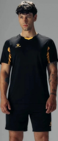 Комплект футбольной формы Kelme LEON черно-желтый 7351ZB1129.9005