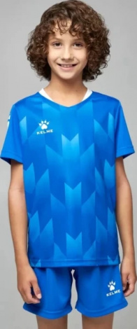Комплект футбольной формы детский Kelme BURGOS синий 8251ZB3003.9481