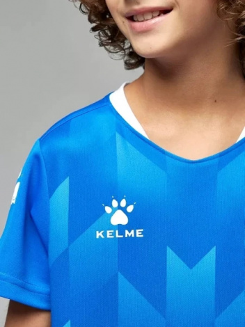 Комплект футбольной формы детский Kelme BURGOS синий 8251ZB3003.9481