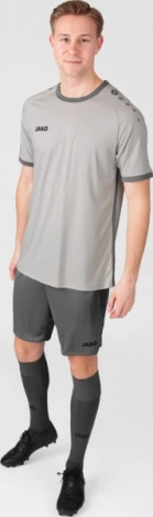 Футболка джерси детская Jako PRIMERA S/S серо-темно-серая 4212-845