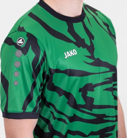 Футболка джерси Jako ANIMAL S/S зелено-черная 4242-201