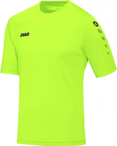 Футболка детская Jako TEAM неоново-зеленая 4233-25