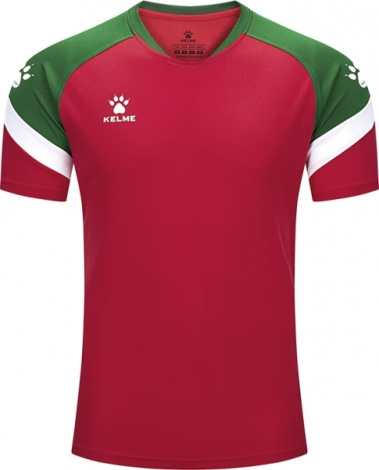 Футболка Kelme BRAVO красно-зеленая 7351TX1092.6013