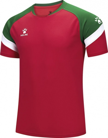 Футболка Kelme BRAVO красно-зеленая 7351TX1092.6013