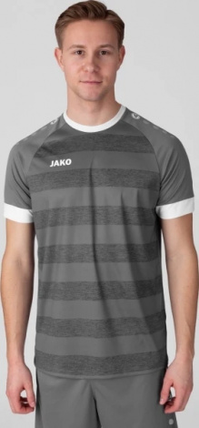 Футболка джерси детская Jako CELTIC MELANGE S/S серо-белая 4214-840