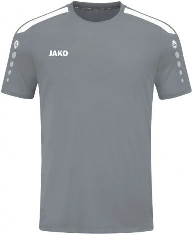Футболка джерси детская Jako POWER S/S серо-белая 4223-840