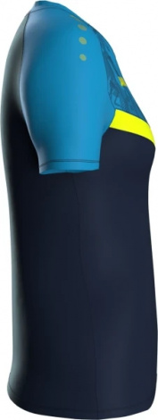 Футболка женская Jako ICONIC темно-сине-желто-синяя 6124-914