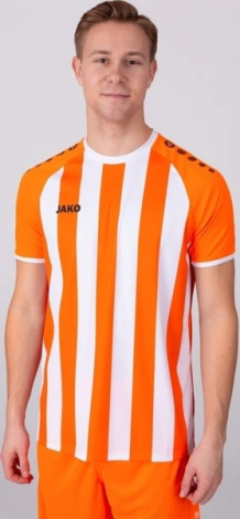 Футболка джерси детская Jako INTER S/S оранжево-белая 4215-352