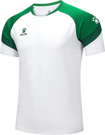 Футболка Kelme BRAVO біло-зелена 7351TX1092.9105