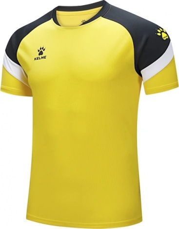 Футболка детская Kelme BRAVO желто-черная 7351TX3093.9712