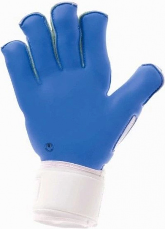 Вратарские перчатки Uhlsport ERGONOMIC 360° AQUASOFT сине-бело-зеленые 1000146 01