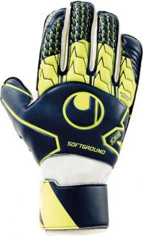 Воротарські рукавички Uhlsport SOFT RF синьо-жовто-білі 1011104 01