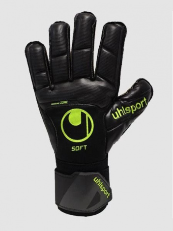 Вратарские перчатки Uhlsport SOFT PRO черно-желтые 1011172 02 2020