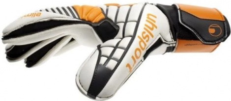 Воротарські рукавички Uhlsport ELIMINATOR SOFT SF оранжево-чорно-білі 1000171 01