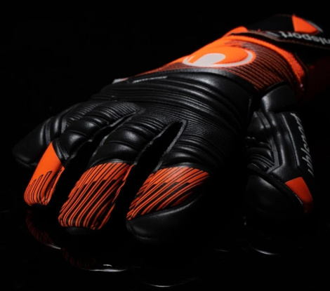 Воротарські рукавиці дитячі Uhlsport SUPER RESIST HN чорно-помаранчеві 1011316 01