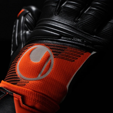 Воротарські рукавиці дитячі Uhlsport SUPER RESIST HN чорно-помаранчеві 1011316 01