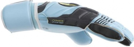 Вратарские перчатки Uhlsport ELIMINATOR ABSOLUTGRIP черно-желто-голубые 1000121 01