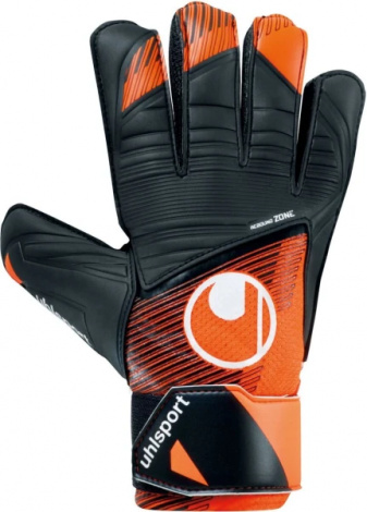 Воротарські рукавички Uhlsport STARTER RESIST+ чорно-жовтогарячі 1011319 01