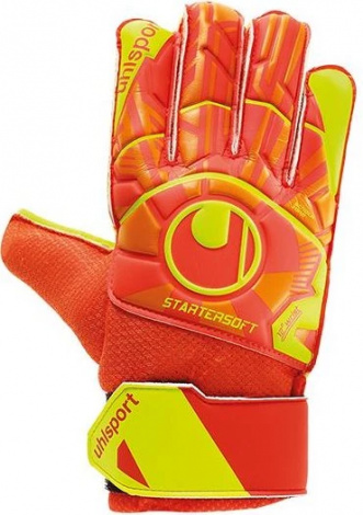 Воротарські рукавички Uhlsport DYNAMIC IMPULSE STARTER SOFT жовто-жовтогарячі 1011148 01