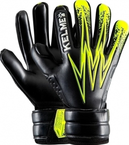 Воротарські рукавиці Kelme чорно-лимонні 9896409.9012