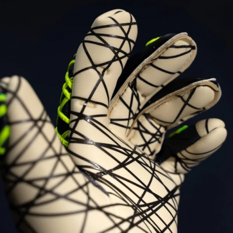 Вратарские перчатки Uhlsport PREDICTION ULTRAGRIP темно-сине-желто-белые 1011326 01