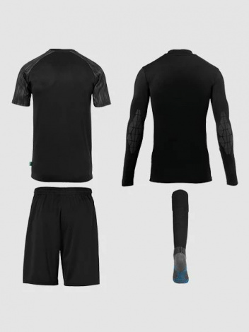 Комплект вратарской формы детский Uhlsport REACTION GOALKEEPER SET черный 1003667 01