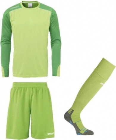 Комплект вратарской формы Uhlsport TOWER GK Set зеленый 100561201/100556404