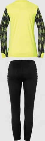 Комплект вратарской формы детский Uhlsport REACTION GOALKEEPER SET JR желто-черный 1003668 03