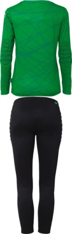 Комплект вратарской формы детский Uhlsport PREDICTION GOALKEEPER BUNDLE зелено-черный 1005293 70